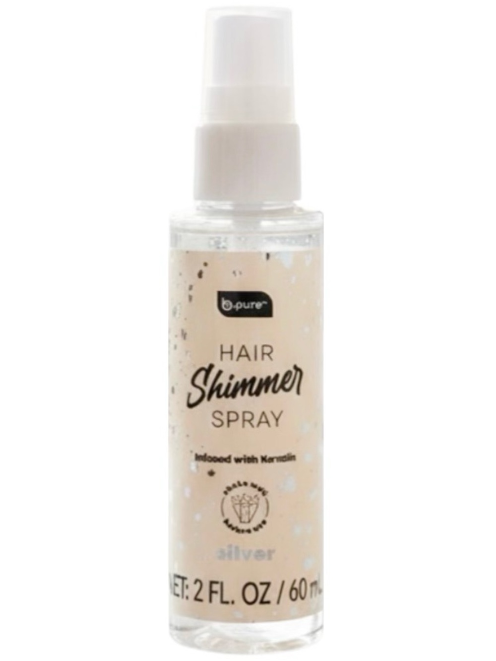 3/$12 B.Pure Silver Shimmer Hair Spray 2oz